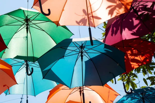 Fond de parapluie coloré — Photo