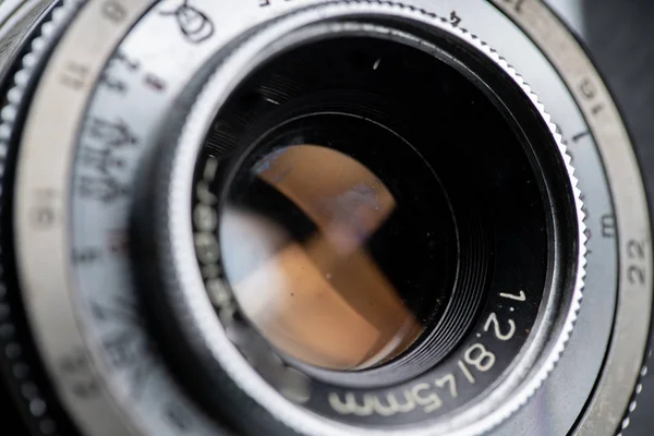 Close up of Vintage & retro camera in the studio — 스톡 사진