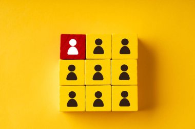 Business & HR puzzle colorful cube 