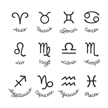 Zodyak işaretleri Icons set