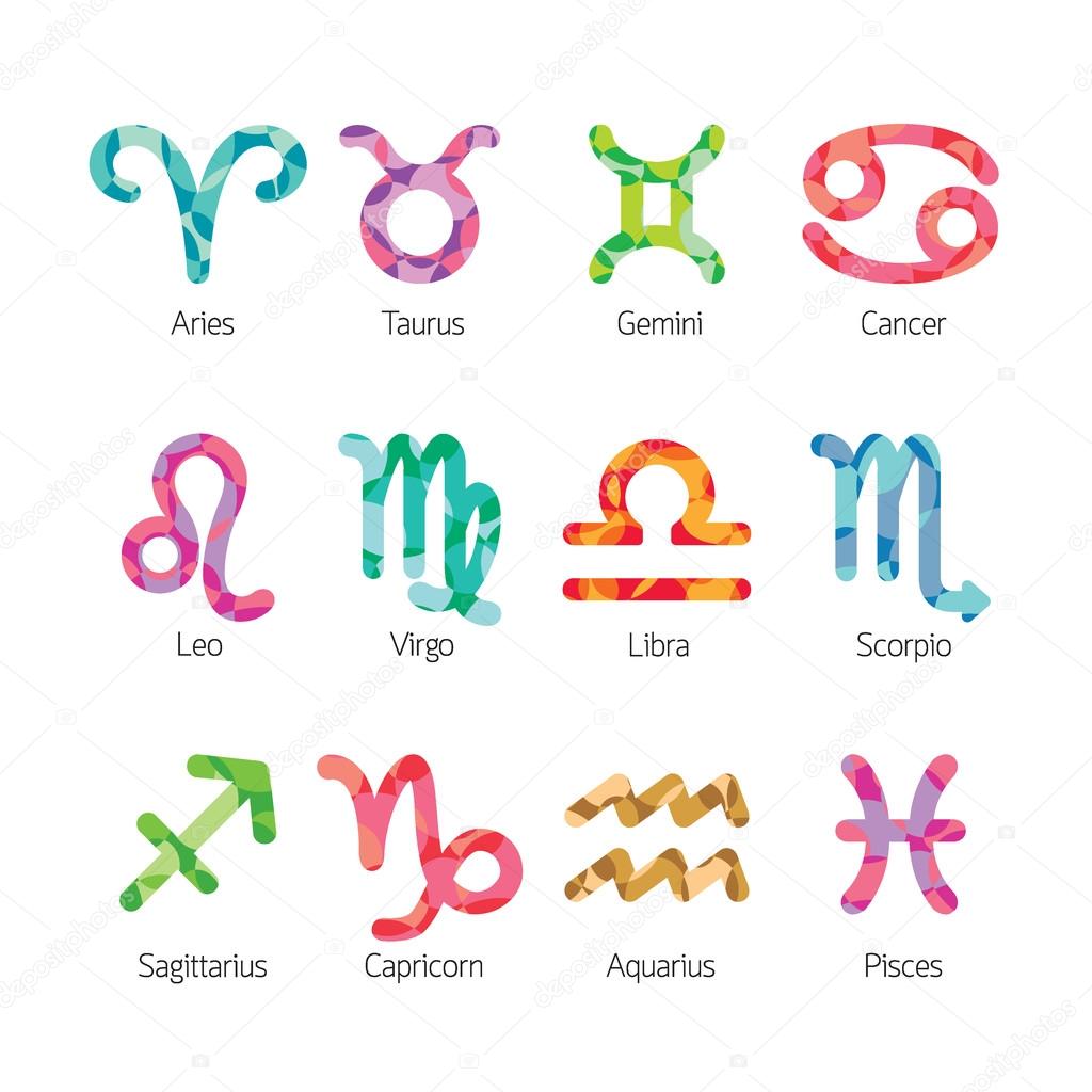 Zodiac Signs Icons Set