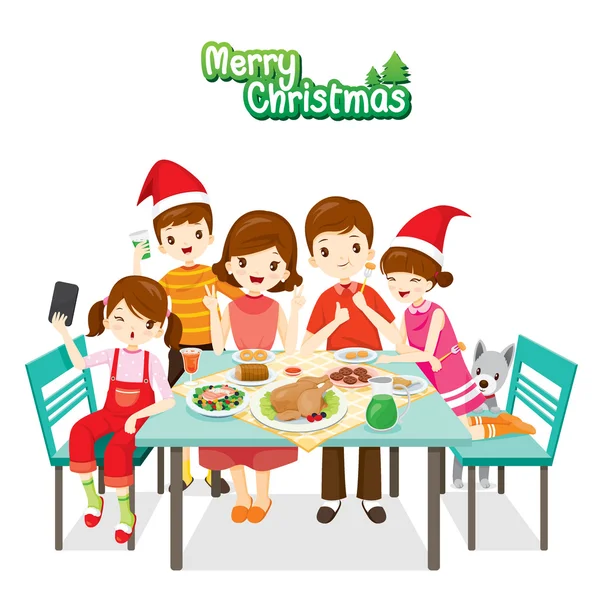 209 ilustraciones de stock de Familia comiendo navidad | Depositphotos®