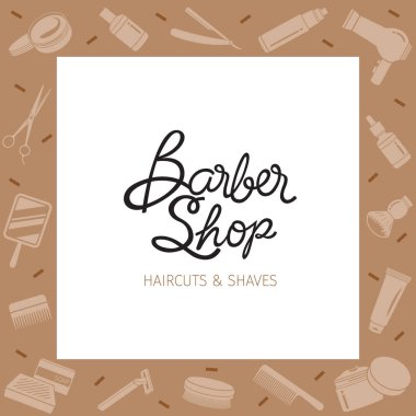 Sınır kuaför dükkanı aksesuarları