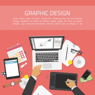 Grafik tasarım için afişler.