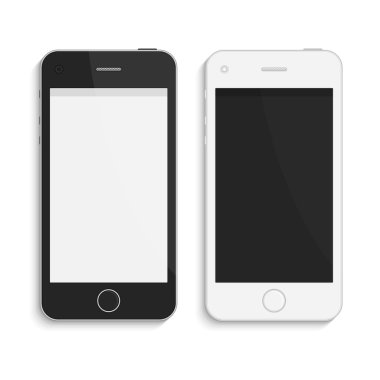 Gerçekçi vektör akıllı telefonlar.