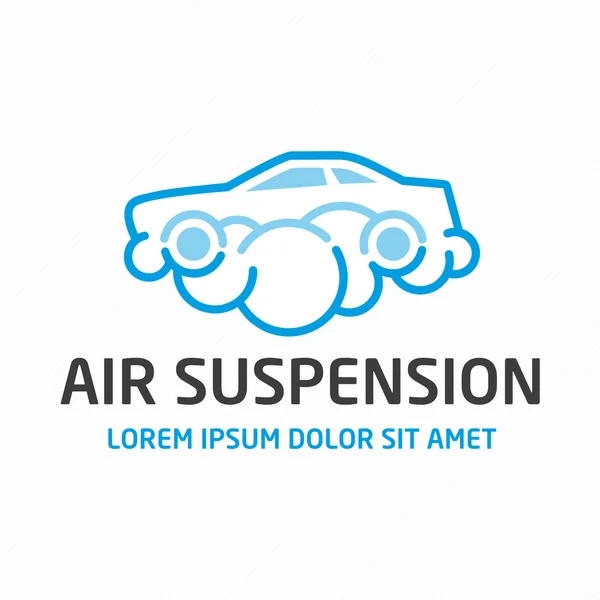 Air suspension logo template. — Stock Vector