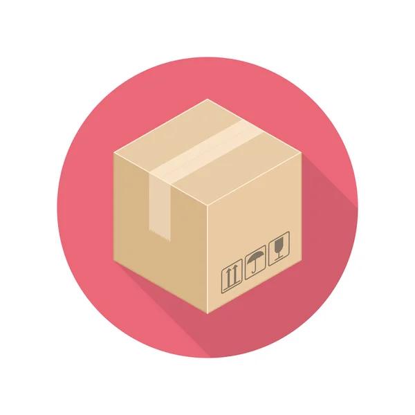 Cardboard box icon. — Stock Vector