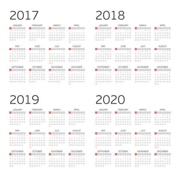 Календарь на четыре года
.