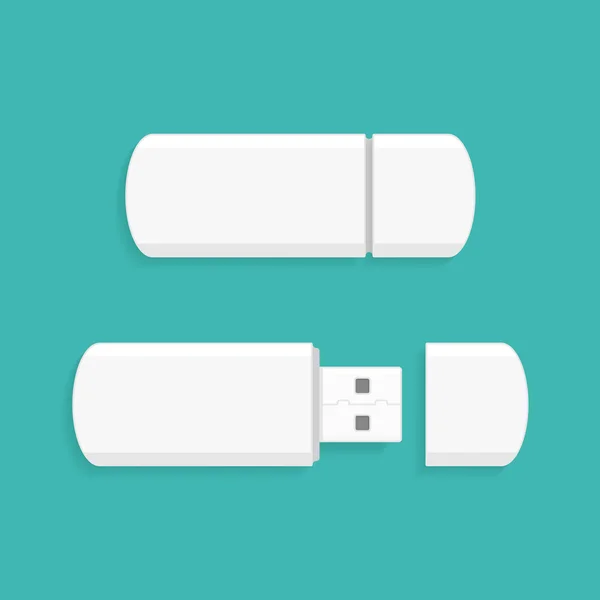 Clé USB vectorielle . — Image vectorielle