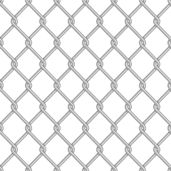 Seamless chain link fence background. — Stock Vector