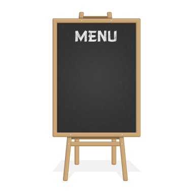 Menü kara tahtası.