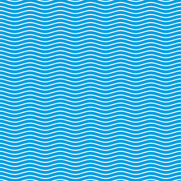Blue seamless wavy pattern.