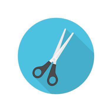 Kırmızı makas simgesi.