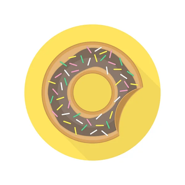 Karamell-Donut-Symbol. — Stockvektor