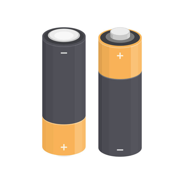 Векторная иллюстрация батареи.