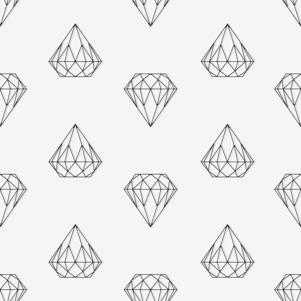 Diamond seamless pattern. — Stock Vector