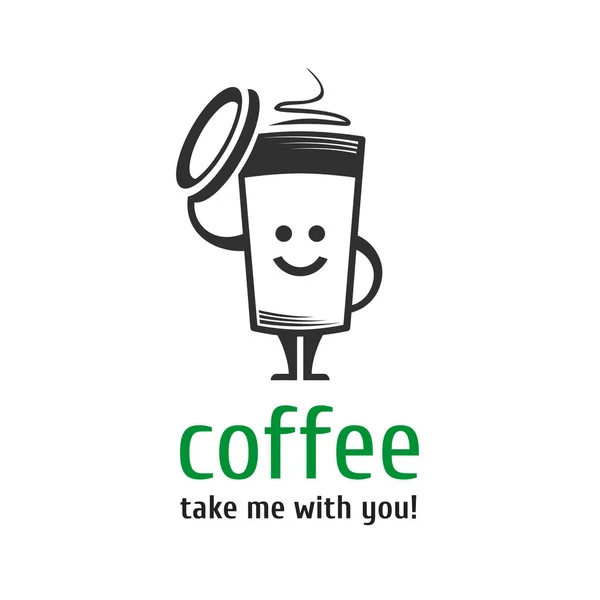 Modelo de logotipo café . —  Vetores de Stock
