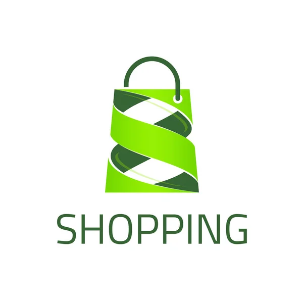 Modelo de logotipo de compras . — Vetor de Stock