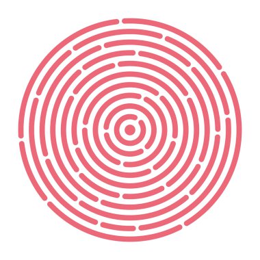 Soyut kırmızı daire arkaplanı.