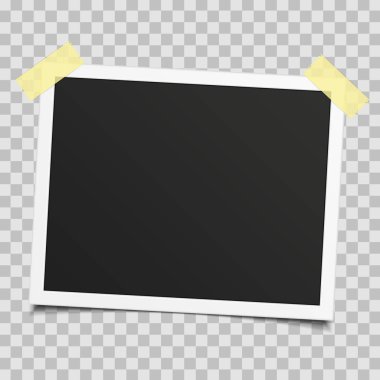 Gösterilen şeffaflık ile eski fotoğraf çerçevesi.