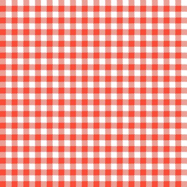 Kırmızı kareli masa örtüsü modelleri.