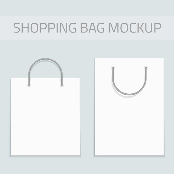 Vector blank shopping bag mockup. — Stock Vector