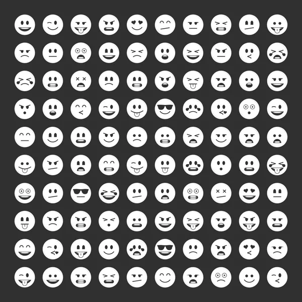 Pacote de ícone Emoticons . —  Vetores de Stock