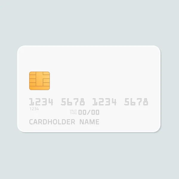 Mockup realista de cartão de crédito. — Vetor de Stock