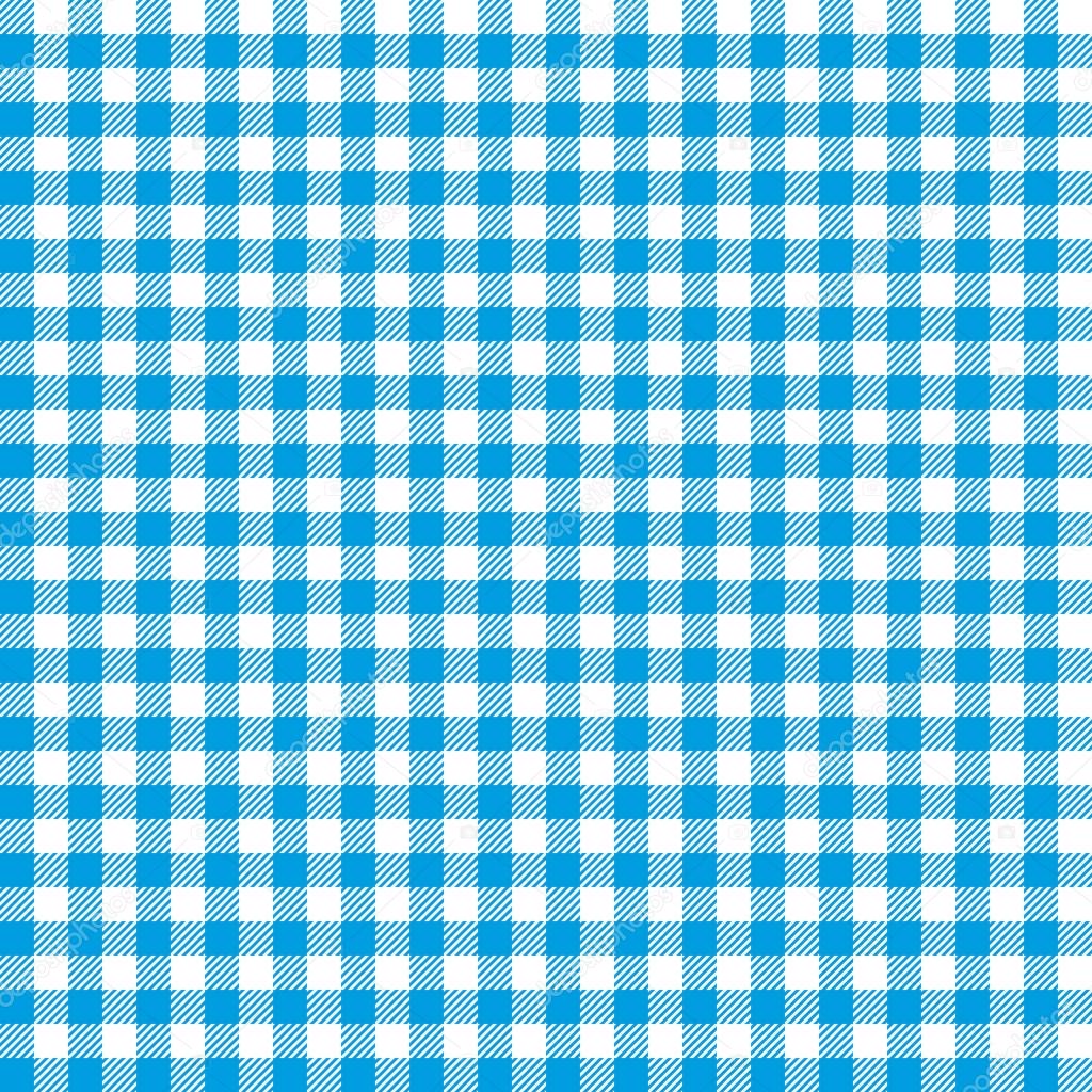 Blue checkered tablecloths patterns.