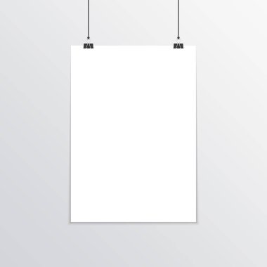 Gerçekçi poster modeli A4.