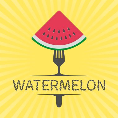 Karpuz vektör simgesi.