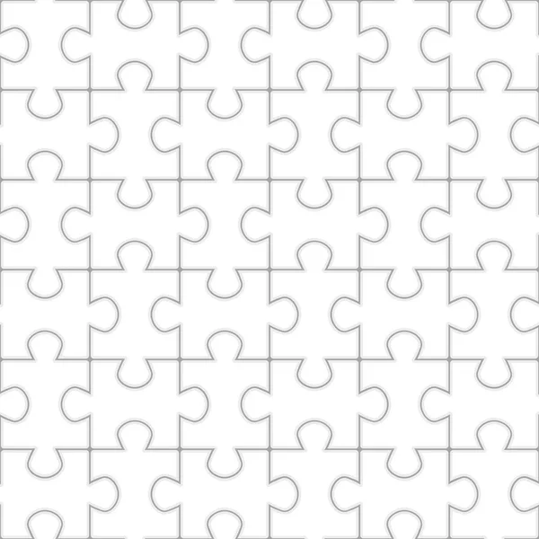 Jigsaw Puzzle nahtlose Muster. — Stockvektor