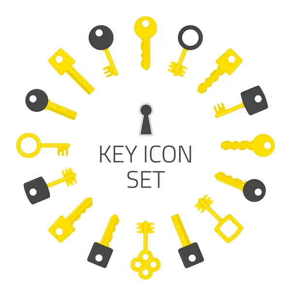 Conjunto de ícone chave . — Vetor de Stock