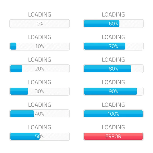 加载条元素集. — 图库矢量图片
