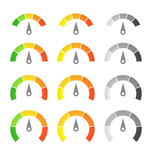 Набор значков для измерения скорости
.