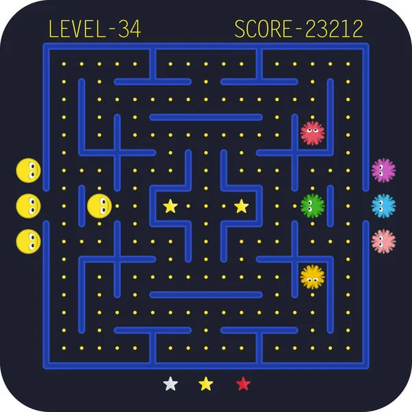Arcade video oyunu konsepti.