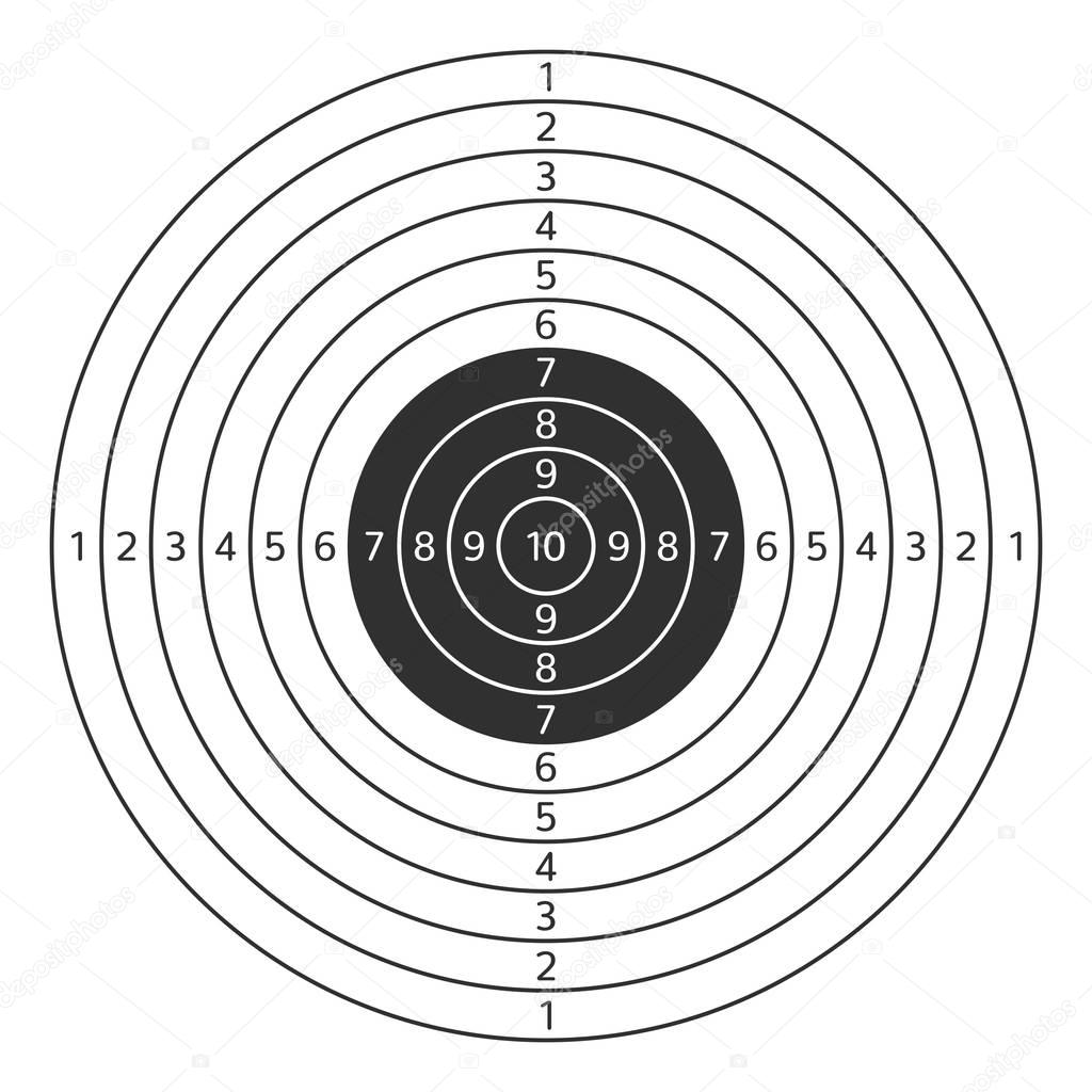 Shooting target vector icon. — Stock Vector © artsonik 140662598