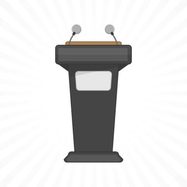 Tribün vektör simgesi.