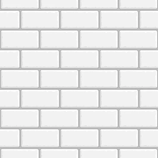 Fond sans couture mur de briques blanches . — Image vectorielle
