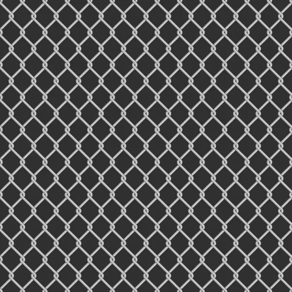 Seamless chain link fence background. — Stock Vector