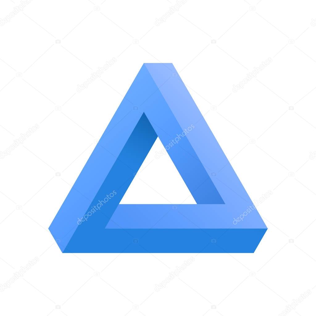 Penrose triangle icon.