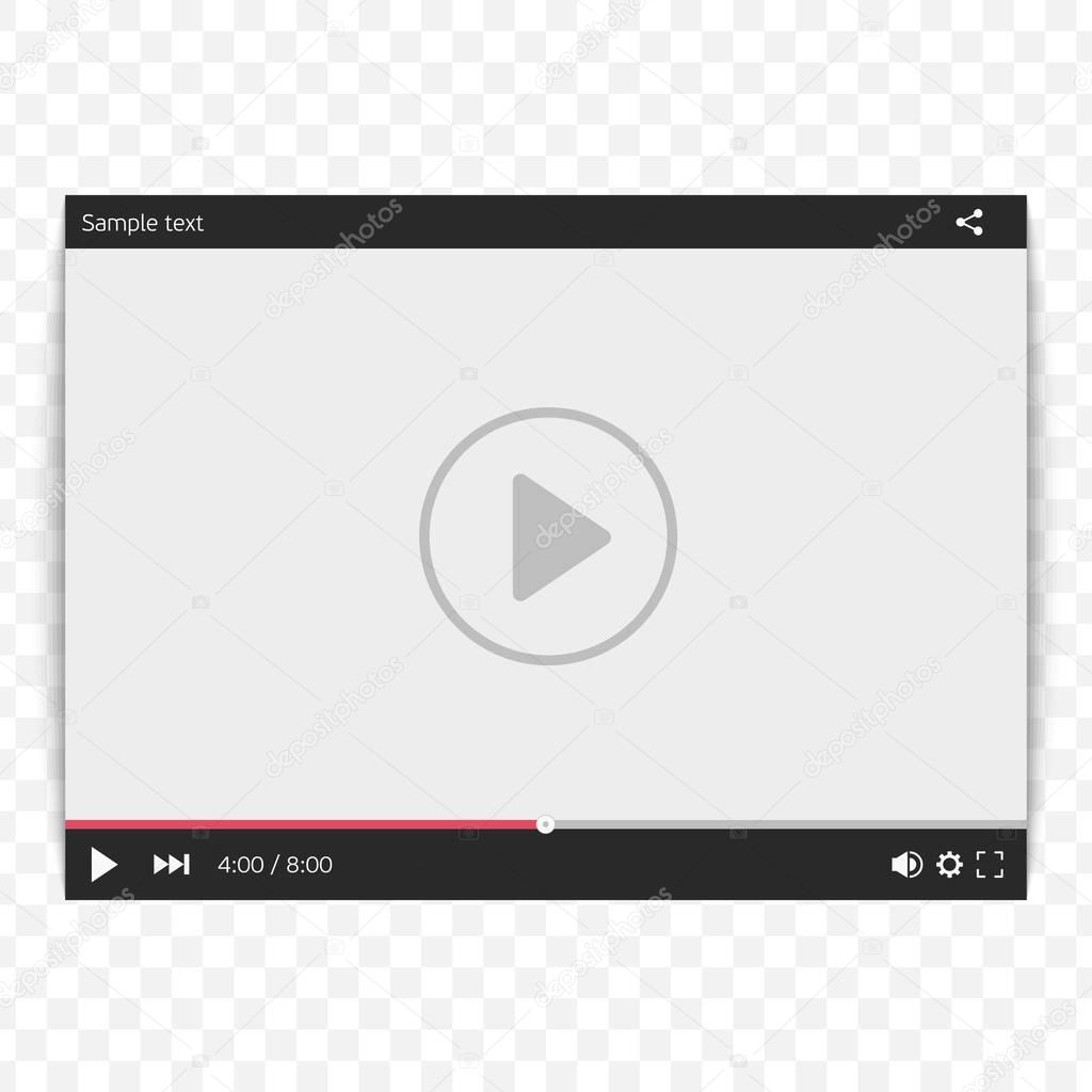 Video player template.