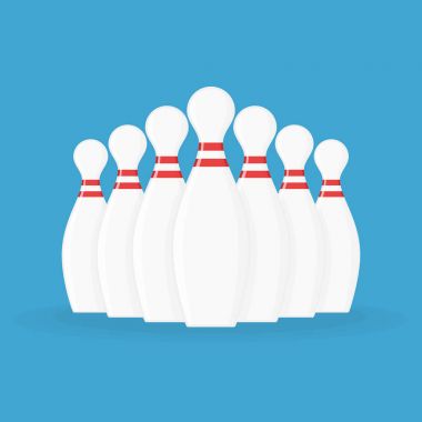 Bowling pin vektör.