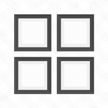 Siyah kare kare kümesi.