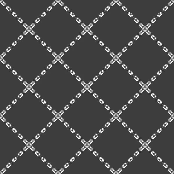 Chain seamless pattern black. — Stock Vector