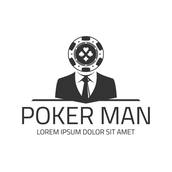 Plantilla de logo de poker . — Archivo Imágenes Vectoriales