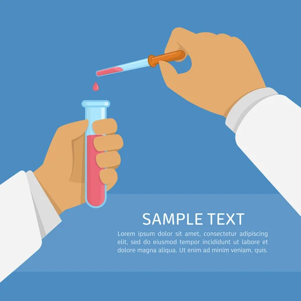 Laboratorium forskning illustration. — Stock vektor