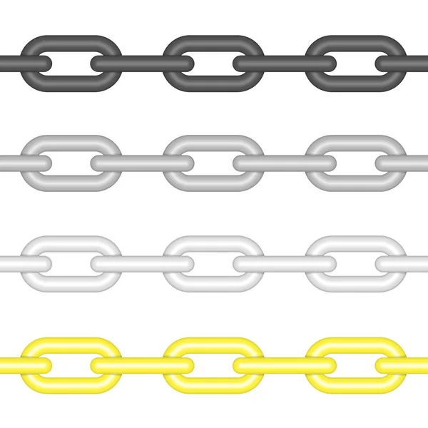 Cadeias de cores diferentes link . —  Vetores de Stock