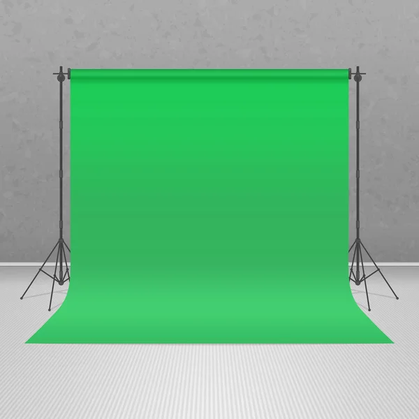 Studio photo vert vide . — Image vectorielle