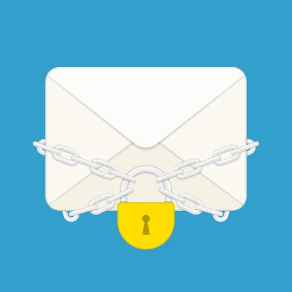 Envelope com bloqueio. —  Vetores de Stock